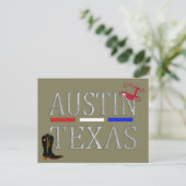Austin, Texas - briefkaart (Staand voorkant)