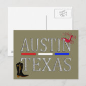 Austin, Texas - briefkaart (Voorkant / Achterkant)