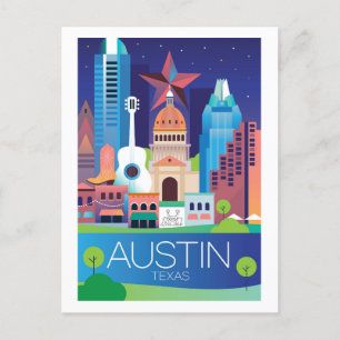 Austin, Texas Briefkaart
