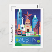 Austin, Texas Briefkaart (Voorkant / Achterkant)