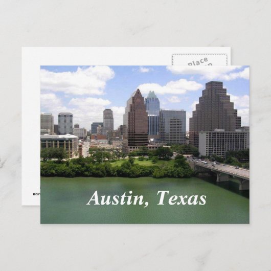 Austin, Texas Briefkaart (Voorkant / Achterkant)