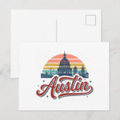 Austin Texas Briefkaart (Voorkant / Achterkant)