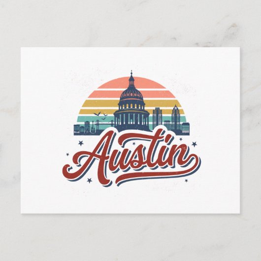 Austin Texas Briefkaart (Voorkant)