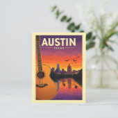 Austin Texas Briefkaart (Staand voorkant)