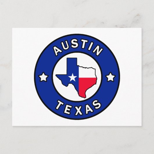 Austin Texas Briefkaart (Voorkant)