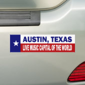 Austin, Texas Bumpersticker (Op auto)
