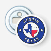 Austin Texas Button Flesopener (Voorkant)