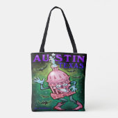 Austin Texas Canvas tas (Achterkant)