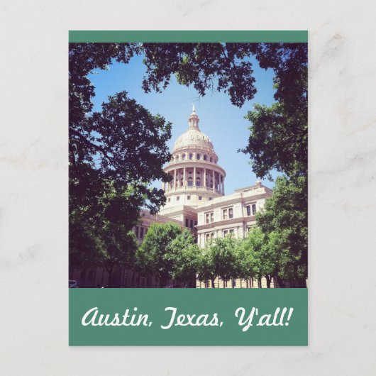 Austin Texas Capitol Building Briefkaart (Voorkant)