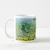 Austin Texas Cartoon Map Koffiemok (Links)