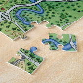 Austin Texas Cartoon Map Legpuzzel (Zijkant)