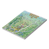 Austin Texas Cartoon Map Notitieblok (Linkerzijde)