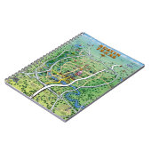 Austin Texas Cartoon Map Notitieboek (Linkerzijde)