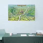 Austin Texas Cartoon Map Spandoek (Beurs)