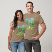 Austin Texas Cartoon Map T-shirt (Unisex)