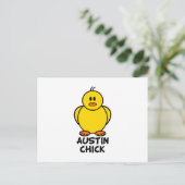 Austin Texas Chick Briefkaart (Staand voorkant)