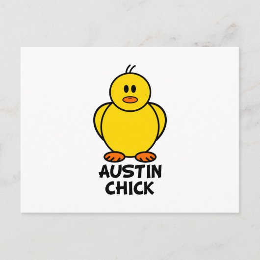 Austin Texas Chick Briefkaart (Voorkant)