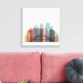 Austin, Texas | City Skyline Canvas Afdruk (Insitu (Woonkamer))
