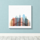 Austin, Texas | City Skyline Canvas Afdruk (Insitu (Houten vloer))