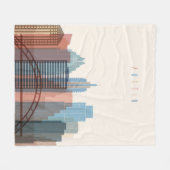 Austin, Texas | City Skyline Fleece Deken (Voorkant (Horizontaal))