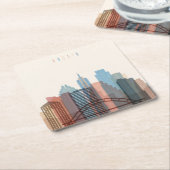 Austin, Texas | City Skyline Kartonnen Onderzetters (Schuin)