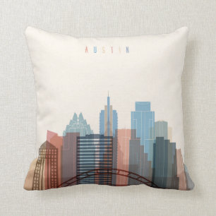 Austin, Texas City Skyline Kussen