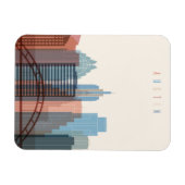 Austin, Texas | City Skyline Magneet (Horizontaal)