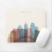 Austin, Texas | City Skyline Muismat (Met muis)
