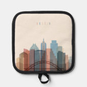 Austin, Texas | City Skyline Pannenlap (Voorkant)