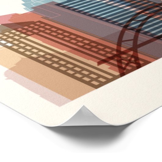 Austin, Texas | City Skyline Poster (Hoek)