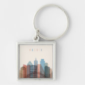 Austin, Texas | City Skyline Sleutelhanger (Voorkant)