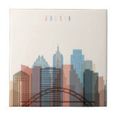 Austin, Texas | City Skyline Tegeltje (Voorkant)