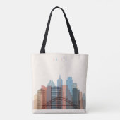 Austin, Texas | City Skyline Tote Bag (Achterkant)