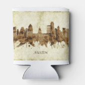 Austin Texas Cityscape Blikjeskoeler (Achterkant)