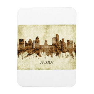 Austin Texas Cityscape Magneet
