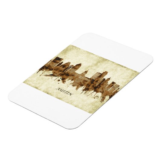 Austin Texas Cityscape Magneet (Linkerzijde)