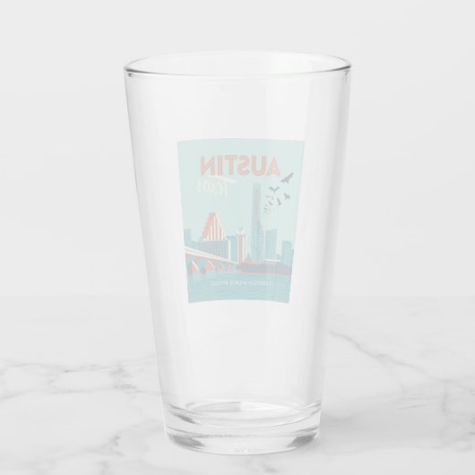 Austin, Texas | Congress Avenue Bridge Glas (Achterkant)