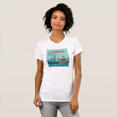 Austin, Texas | Congress Avenue Bridge T-shirt (Voorkant volledig)