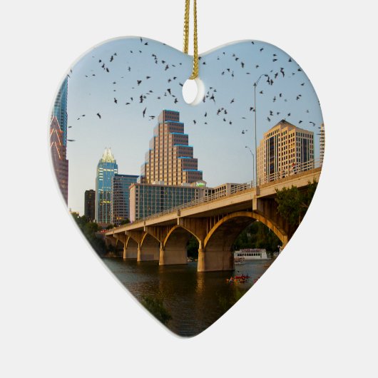 Austin, Texas Congress Bridge Bats Keramisch Ornament (Rechts)