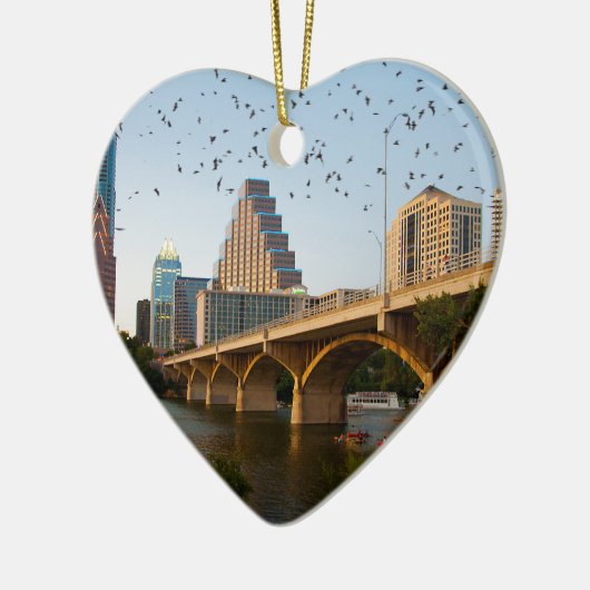 Austin, Texas Congress Bridge Bats Keramisch Ornament (Links)