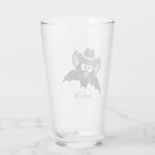 Austin Texas Cute Cartoon Cowboy Bat Glas (Achterkant)