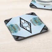 Austin Texas design 1 van Jo Afbeeldingen Bier Onderzetter (Linkerzijde)