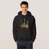 Austin Texas Distress Music Hoodie (Voorkant volledig)