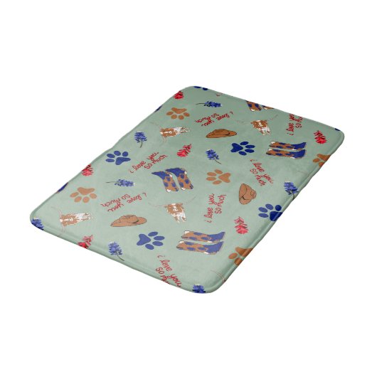 Austin Texas Dog Bowl Mat - Voedingsmat (Gekanteld)