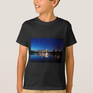 Austin Texas Downtown Night Skyline Ladybird Lake T-shirt