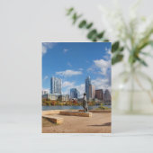 Austin Texas Downtown Skyline - Ladybird Lake Briefkaart (Staand voorkant)