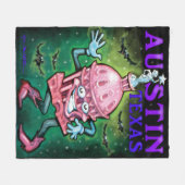 Austin Texas Fleece Blanket Deken (Voorkant (Horizontaal))