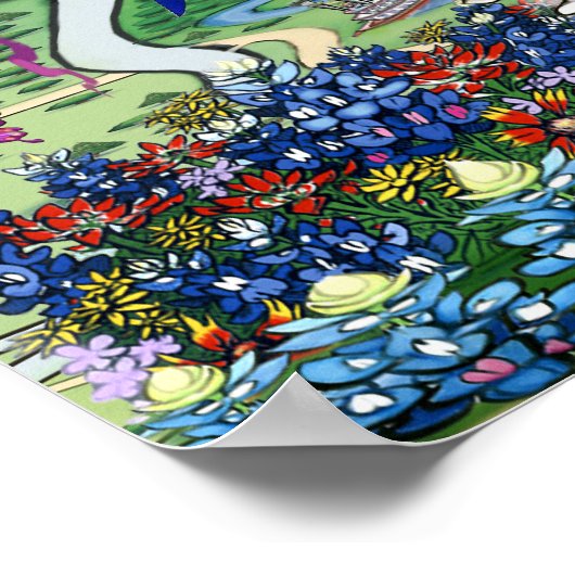 Austin Texas Fun Art Poster (Hoek)