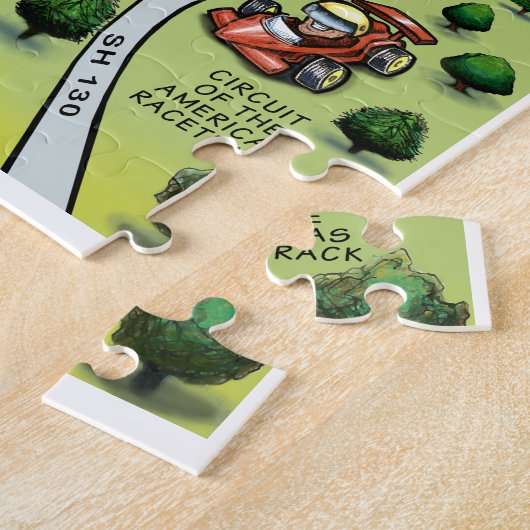 Austin Texas Fun Map Legpuzzel (Zijkant)