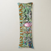 Austin Texas Fun Map Lichaamskussen (Voorkant Verticaal)